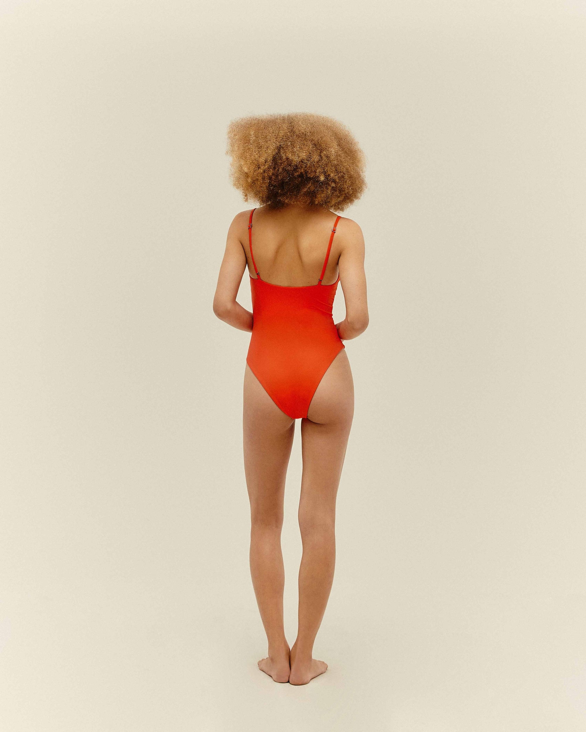 VINTAGE SWIMSUIT CORAL