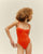 VINTAGE SWIMSUIT CORAL