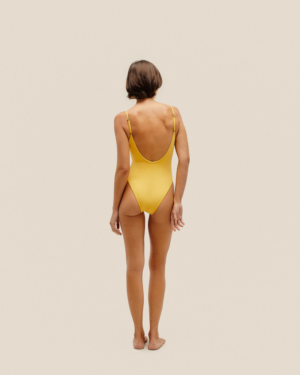 Costume da bagno Piping Thidu Beam Yellow