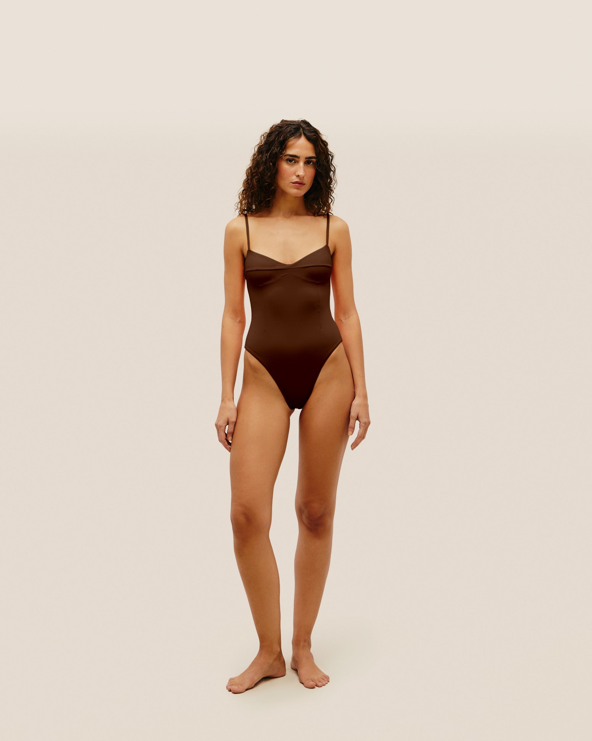 MAILLOT DE BAIN MONICA BRAUNA MARRON