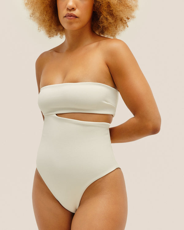 RENATA CREPE SWIMSUIT OFF-WHITE