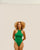 LUCIANA VINTAGE GREEN SWIMSUIT