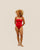 CREPE TAMIS SWIMSUIT RED
