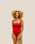 CREPE TAMIS SWIMSUIT RED