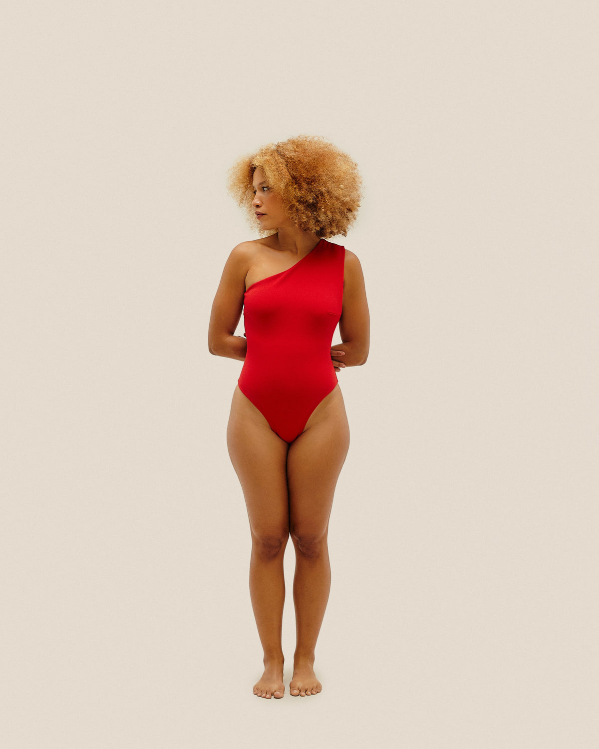 CREPE LUISA SWIMSUIT RED
