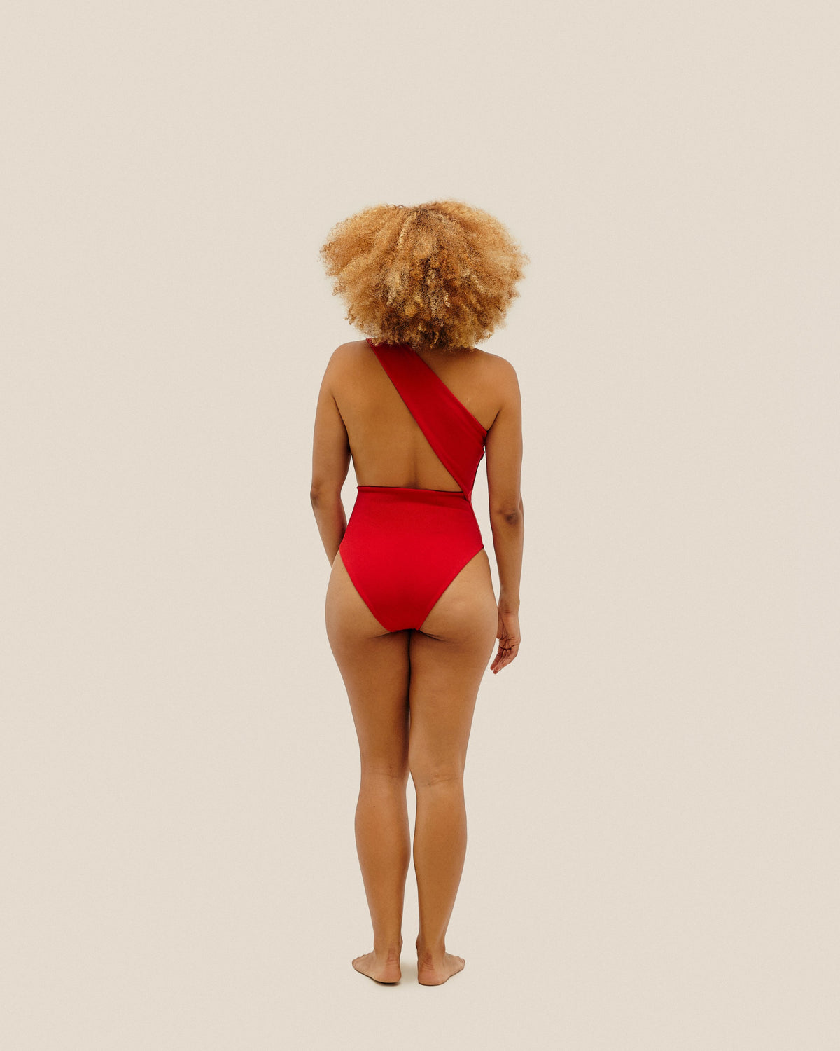 CREPE LUISA SWIMSUIT RED