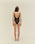PIPPING THIDU BROWN SWIMSUIT