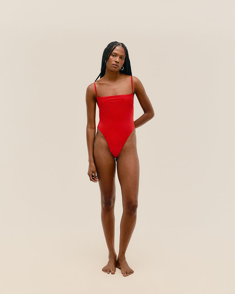 NINA  SWIMSUIT RED SHIFT