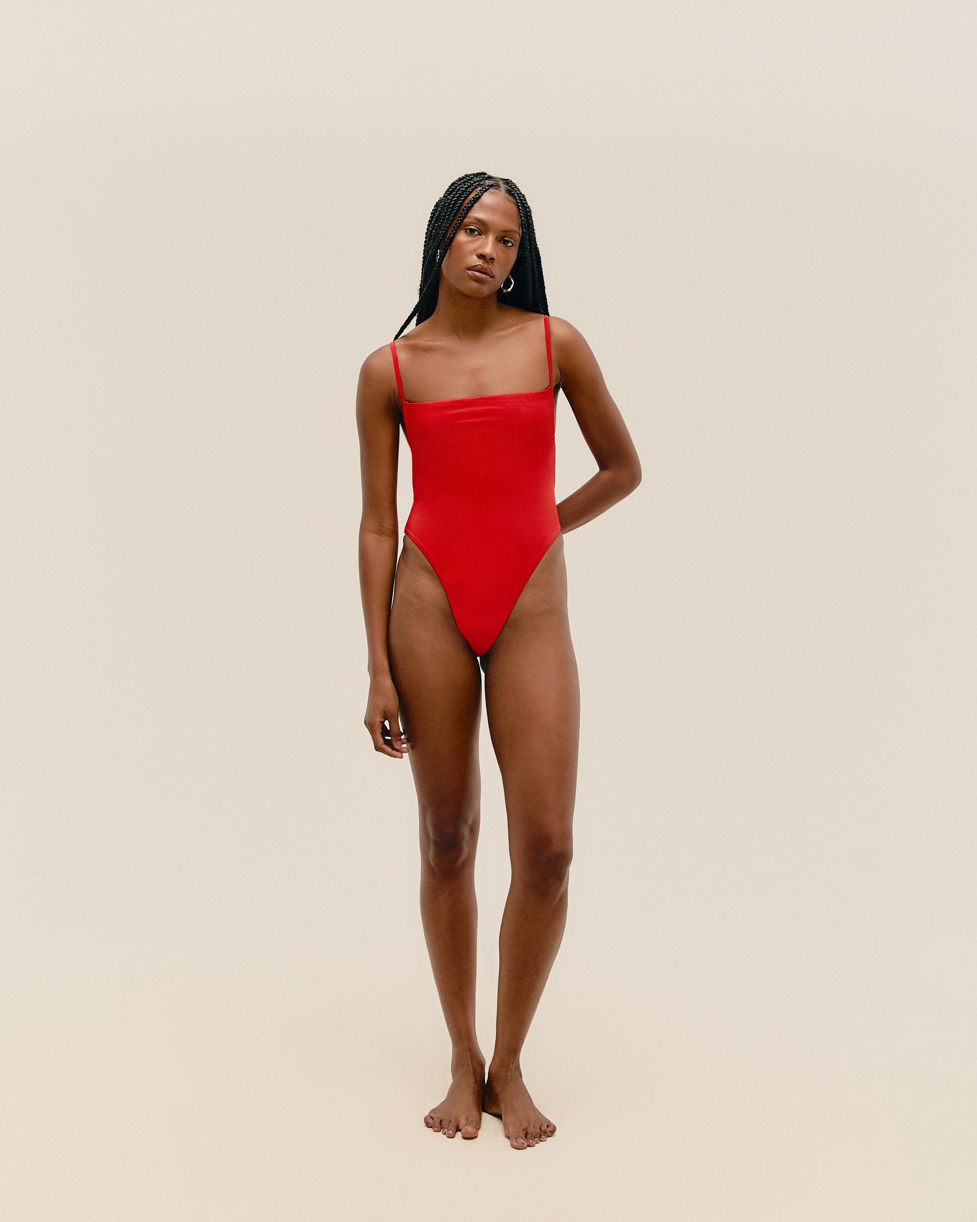 NINA  SWIMSUIT RED SHIFT