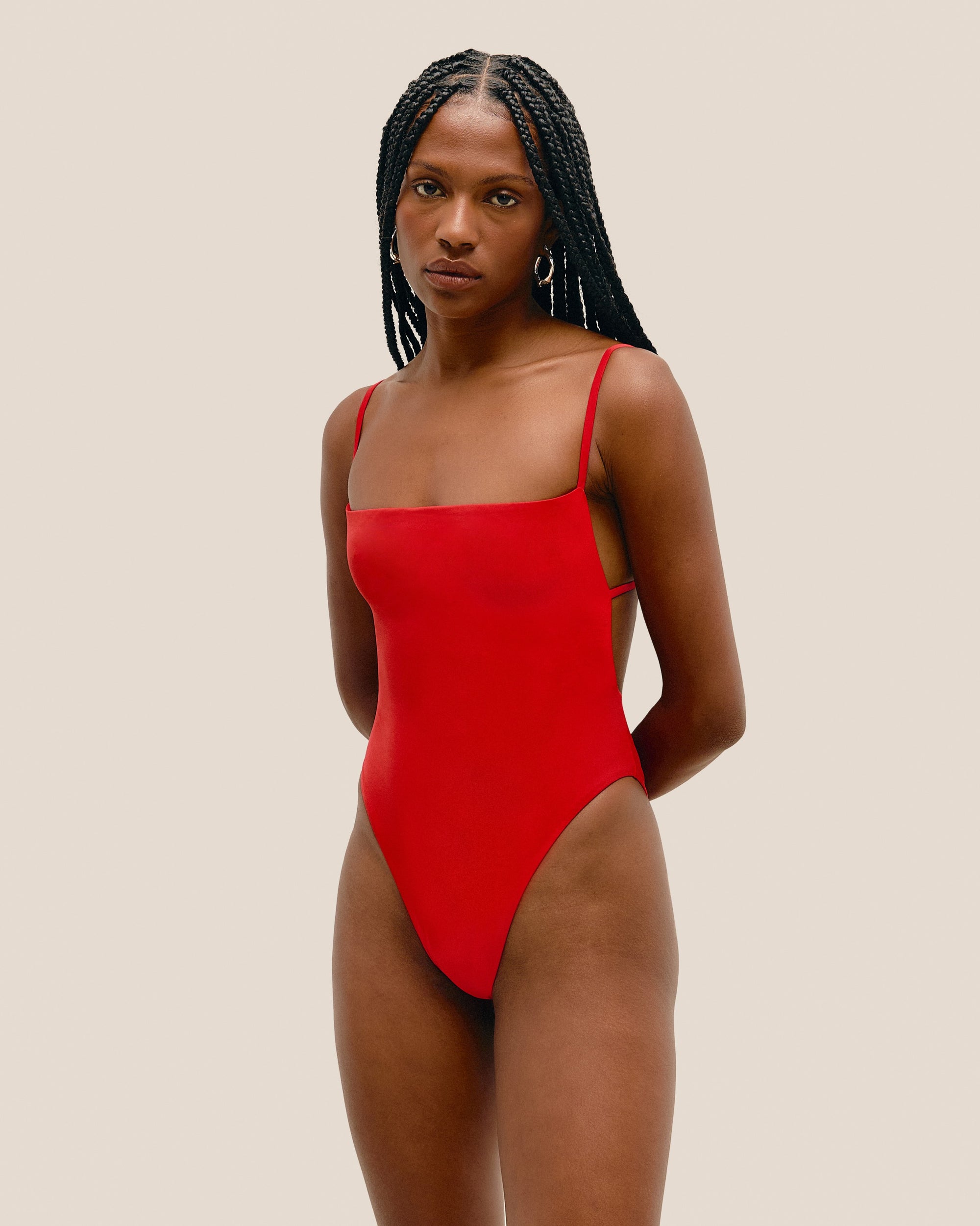 NINA  SWIMSUIT RED SHIFT