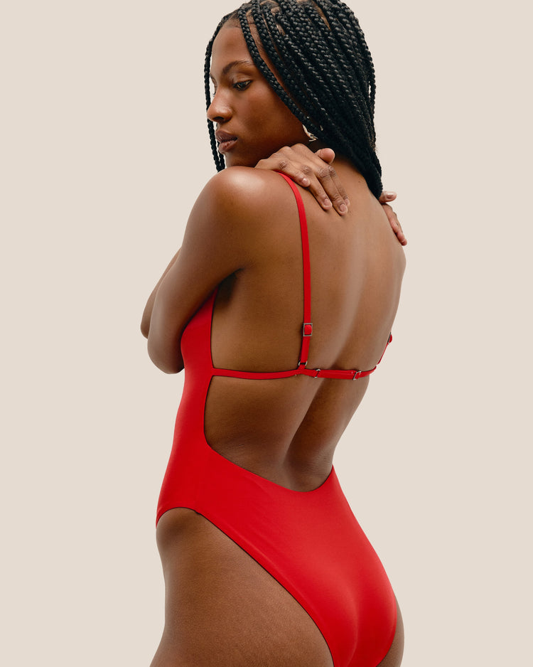 NINA  SWIMSUIT RED SHIFT