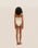 COSTUME DA BAGNO NICO A RIGHE BIANCO ARGILLO