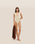 COSTUME DA BAGNO RAQUEL A RIGHE BIANCO ARGILLO