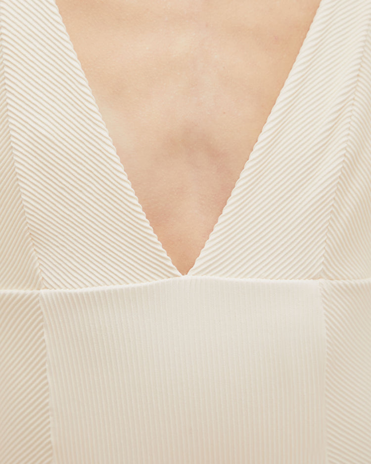 COSTUME DA BAGNO RAQUEL A RIGHE BIANCO ARGILLO