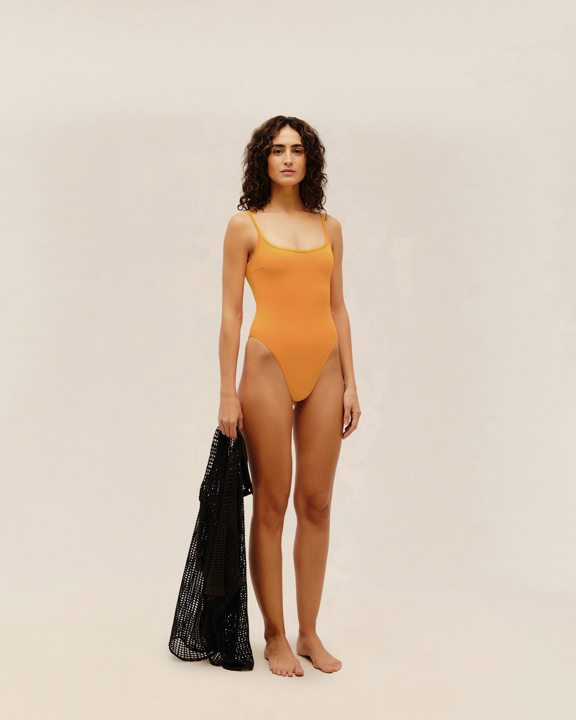 PIPPING THIDU SWIMSUIT MANDARINA ORANGE