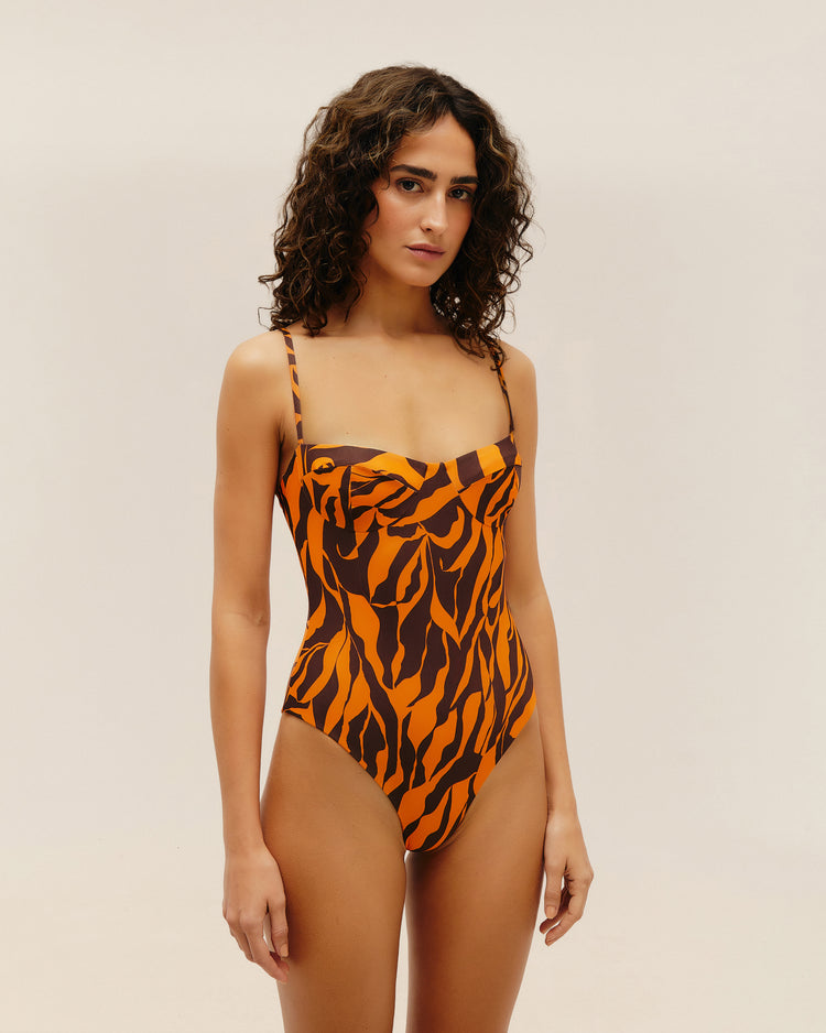VINTAGE MANDARINA AREAL SWIMSUIT