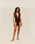 CREPE V SWIMSUIT COHIBA BROWN