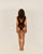 CREPE V SWIMSUIT COHIBA BROWN