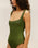 RIBBED GABI SWIMSUIT OLIVE GREEN
