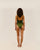 Costume da bagno a righe Raquel verde oliva