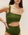 RIBBED IU SWIMSUIT OLIVE GREEN
