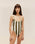 PIPPING THIDU SWIMSUIT OLIVE STRIPES