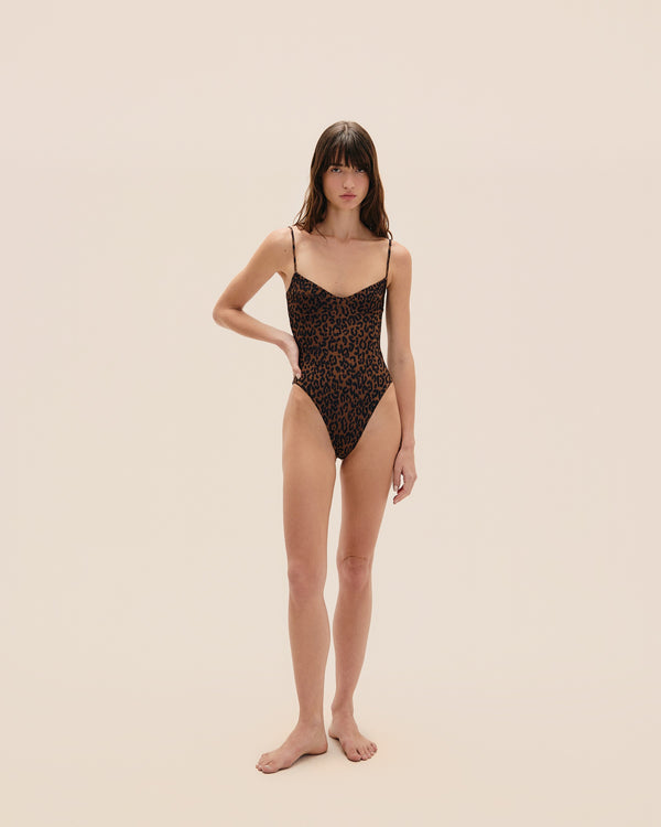 MONICA JAGUAR NOIR SWIMSUIT