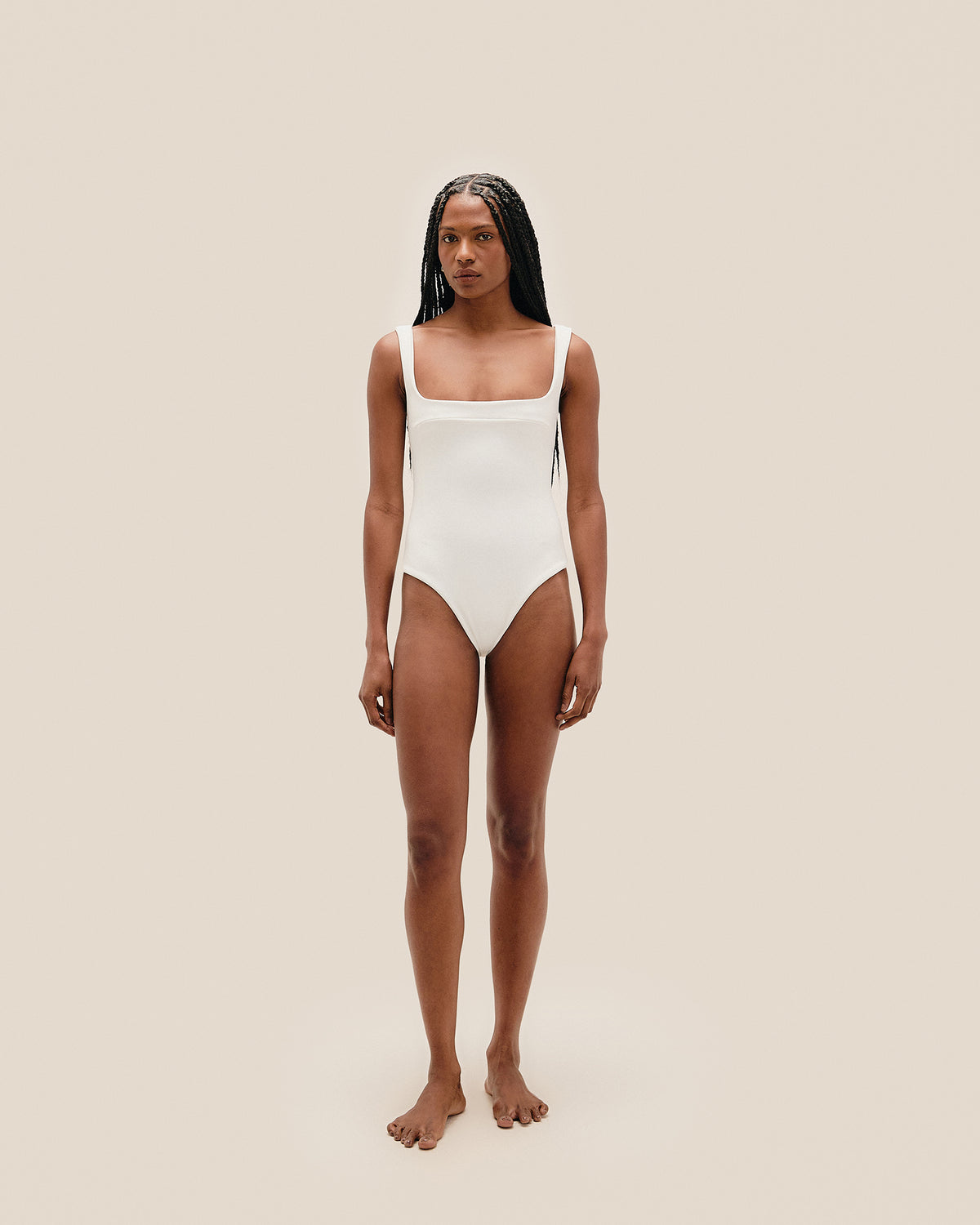 CREPE GABI SWIMSUIT OFF-WHITE