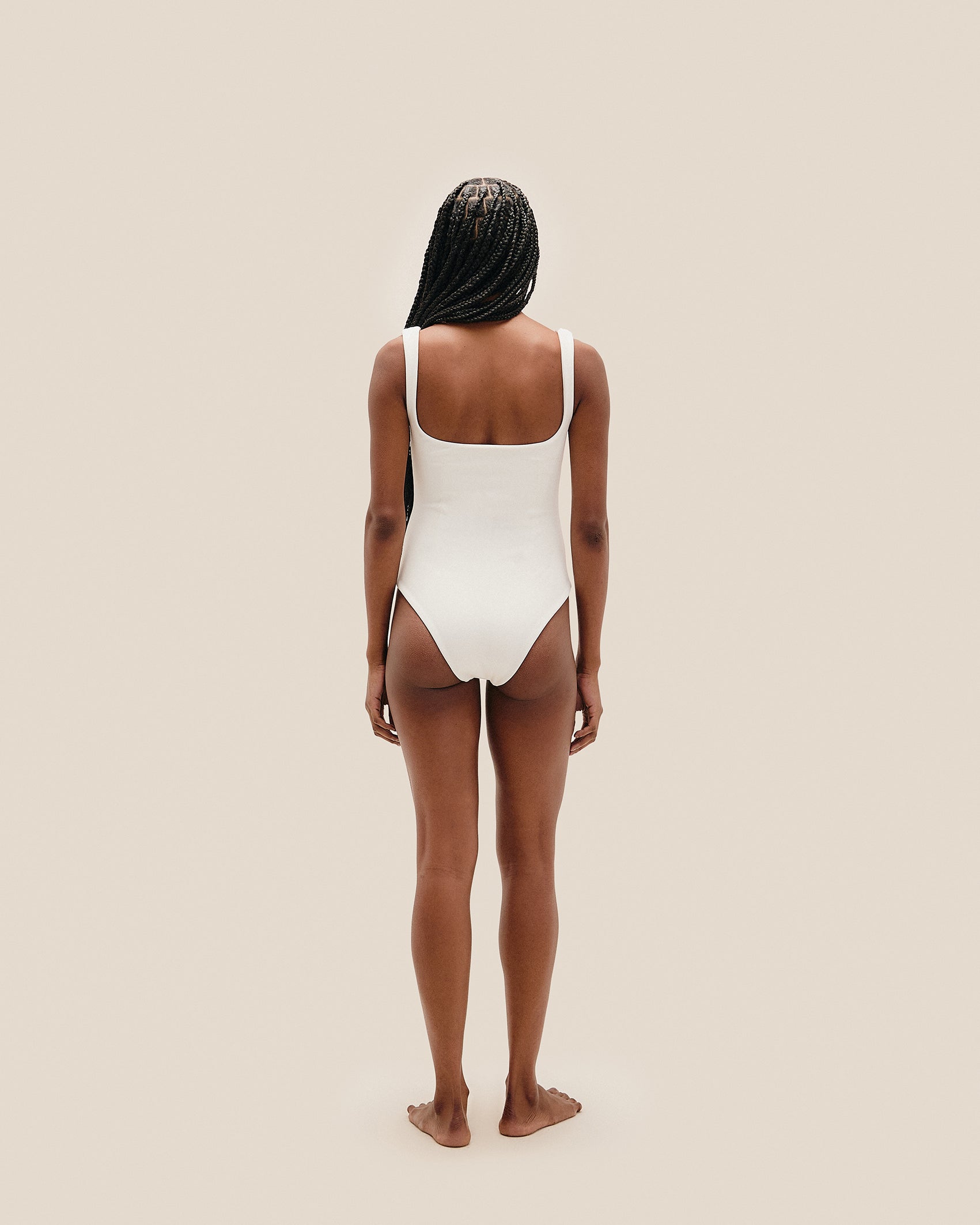 CREPE GABI SWIMSUIT OFF-WHITE
