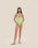 PIPPING THIDU SWIMSUIT RAPTURE GREEN STRIPES