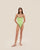 PIPPING THIDU SWIMSUIT RAPTURE GREEN STRIPES