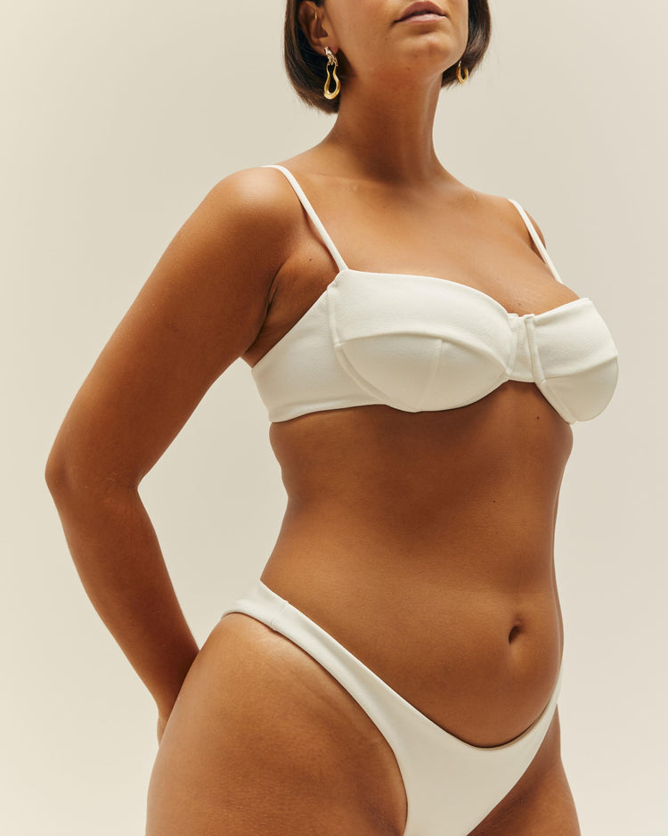 CREPE VINTAGE TOP BIANCO SPORCO