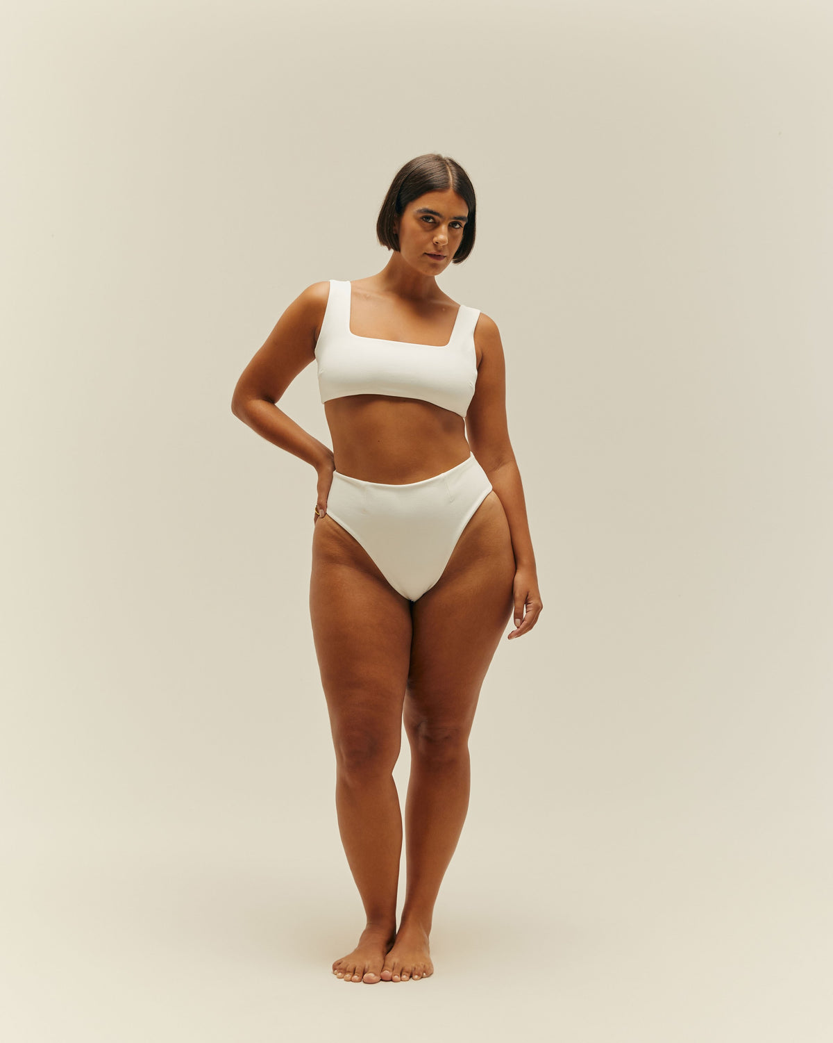 MANU CREPE TOP - OFF-WHITE