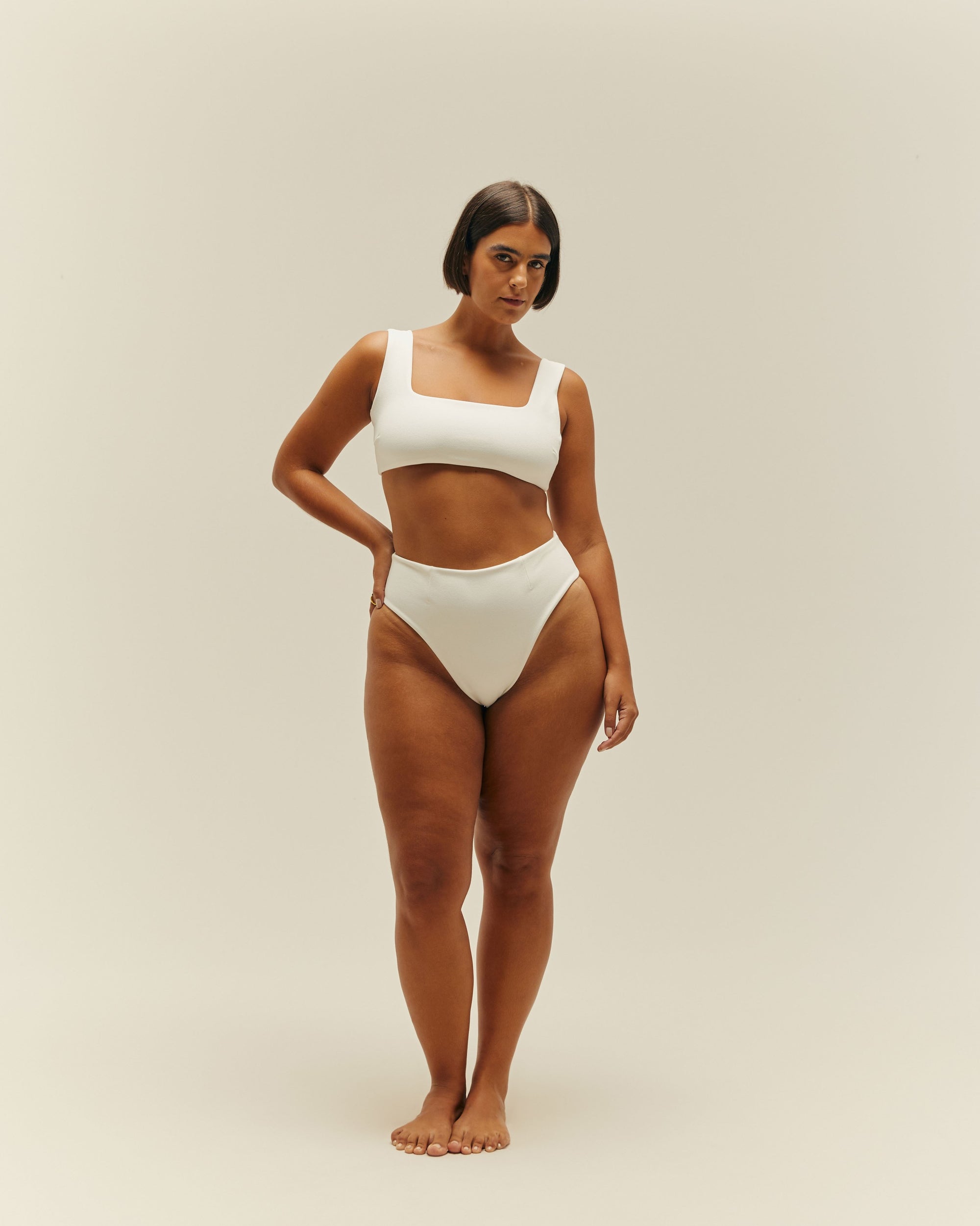 MANU CREPE TOP - OFF-WHITE