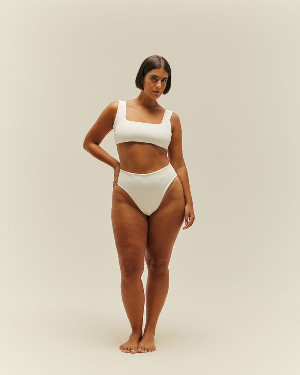 CREPE MANU TOP OFF-WHITE