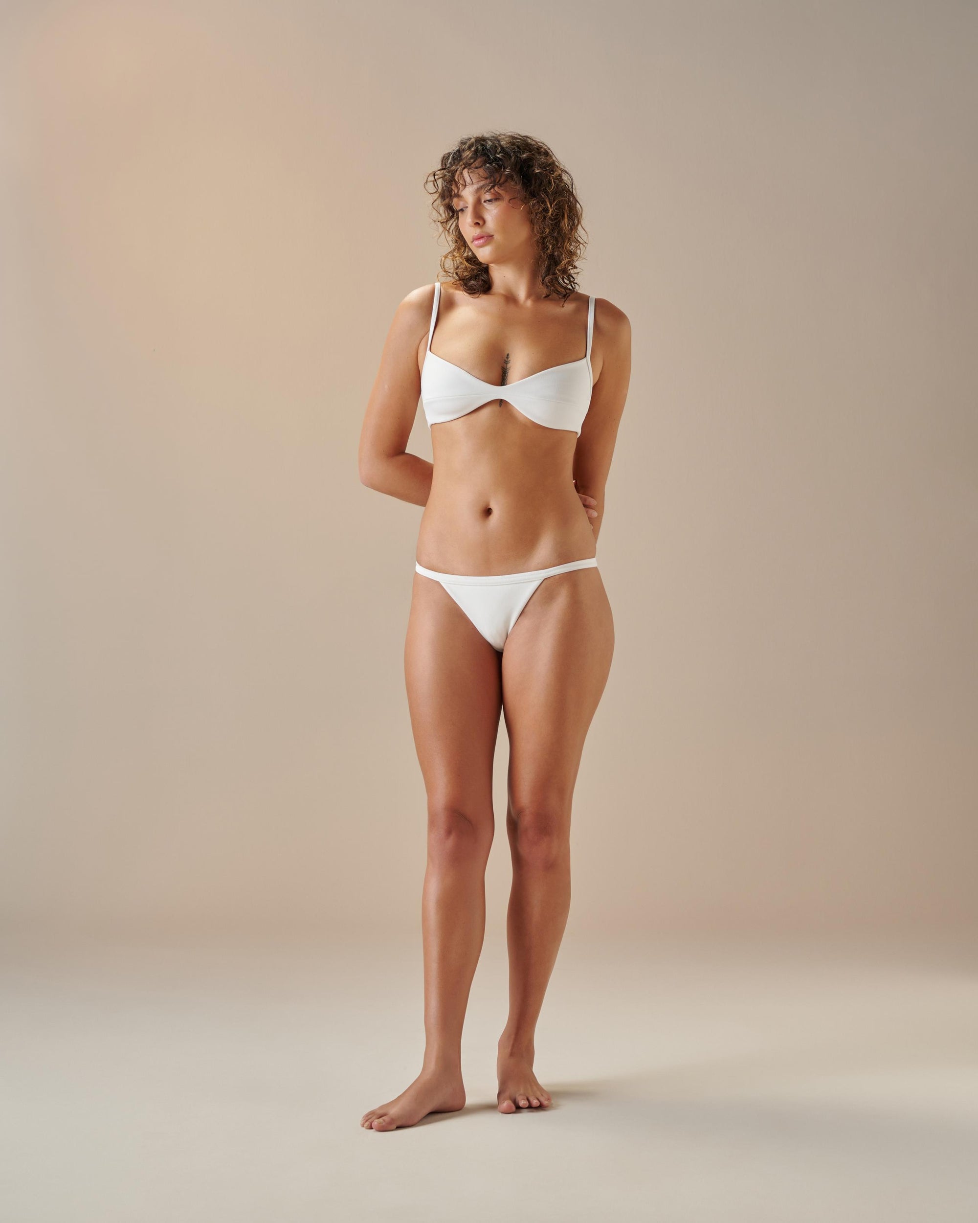CREPE MONICA TOP BLANC CRIÉ