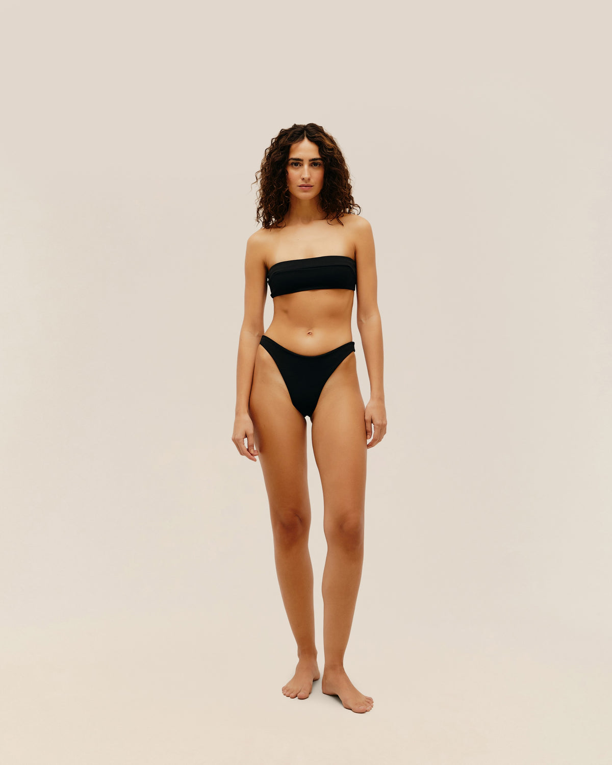 STRAIGHT GABI TOP BLACK CREPE