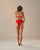 RIBBED MONICA TOP RED SHIFT