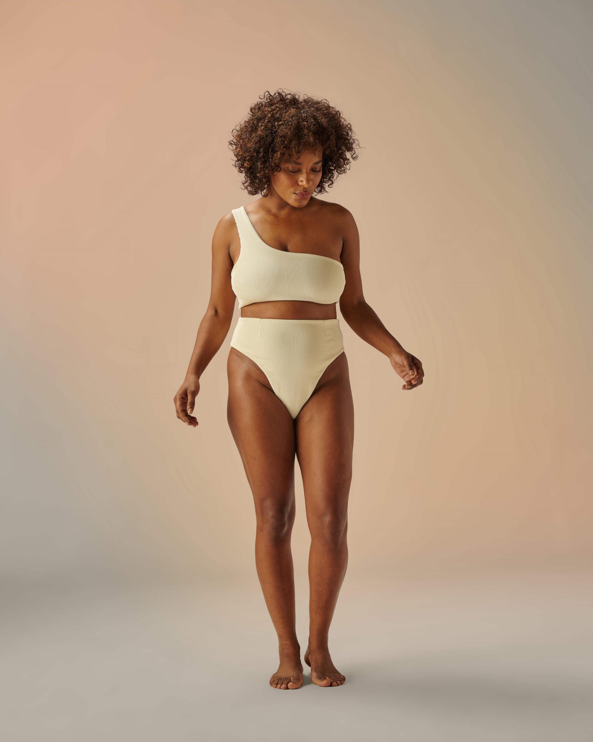 TOP PERLIN NERVURÉ WHITE CLAY