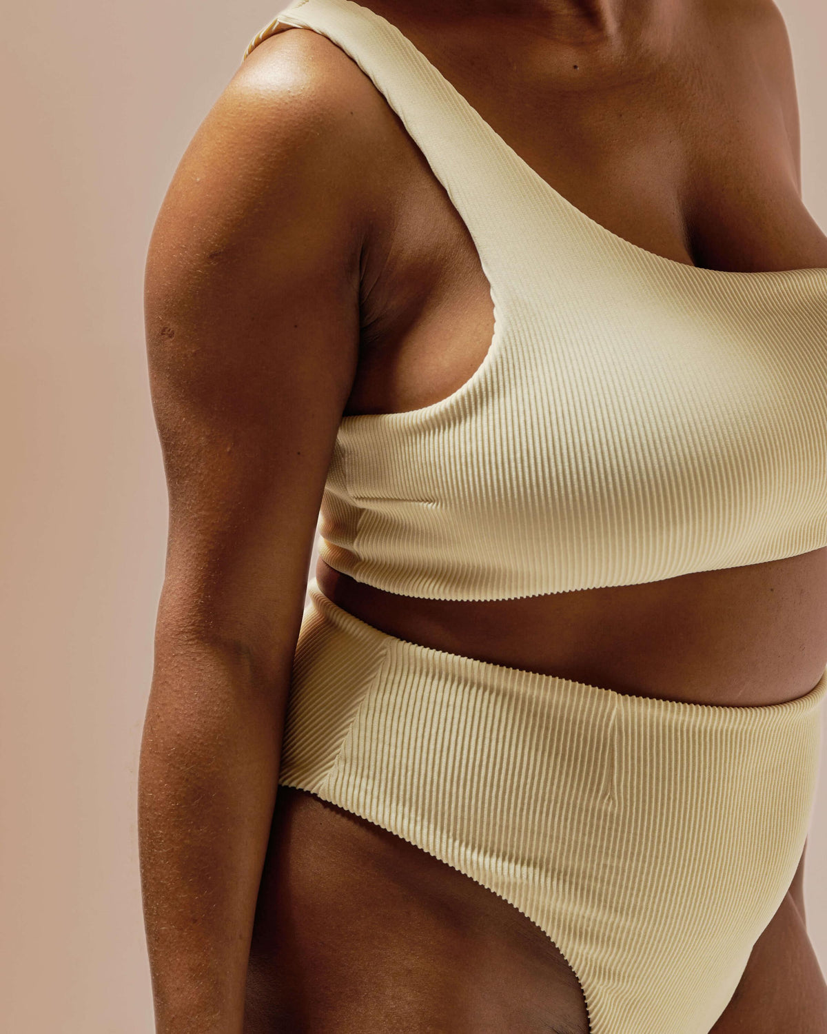 TOP PERLIN NERVURÉ WHITE CLAY