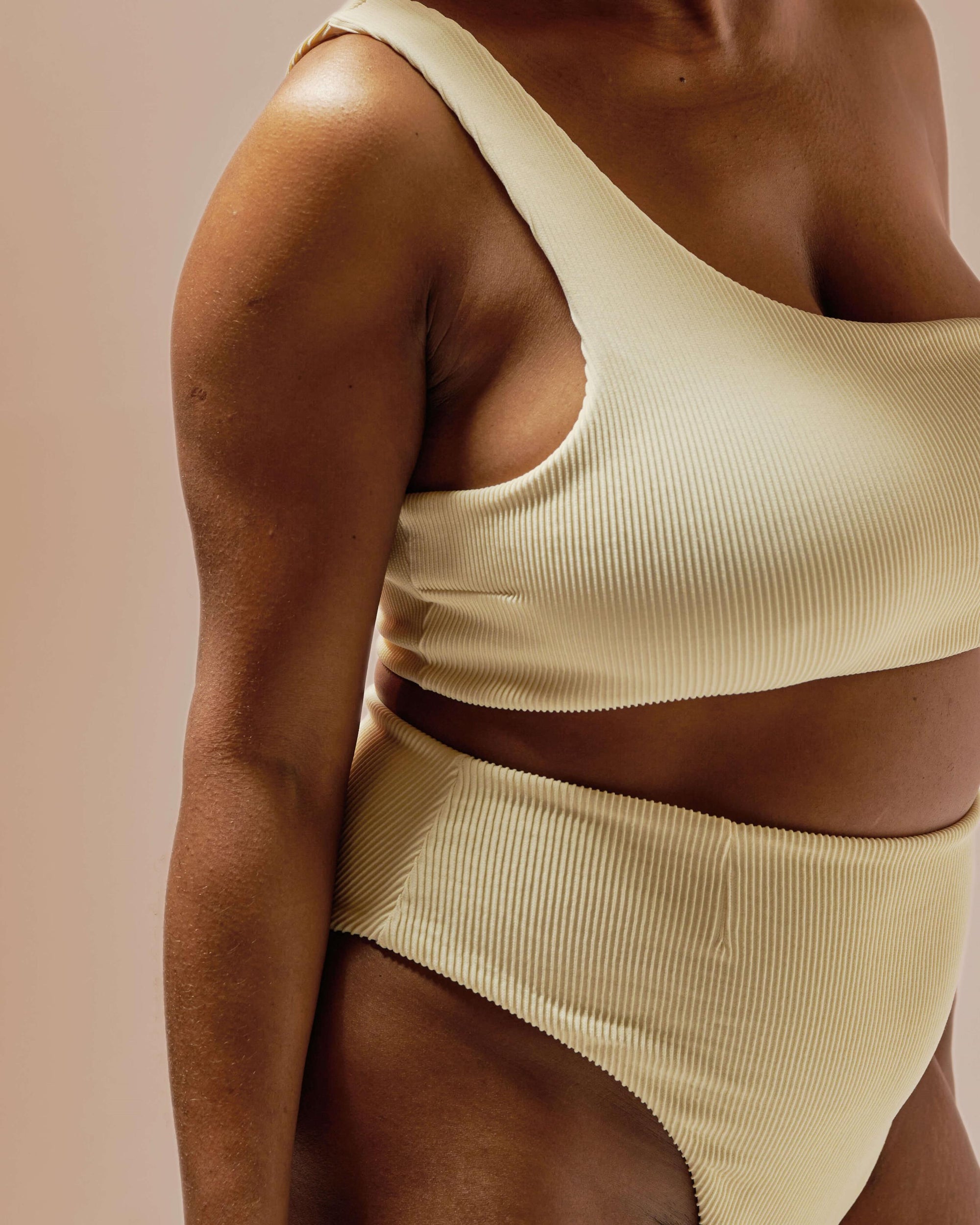 TOP PERLIN NERVURÉ WHITE CLAY