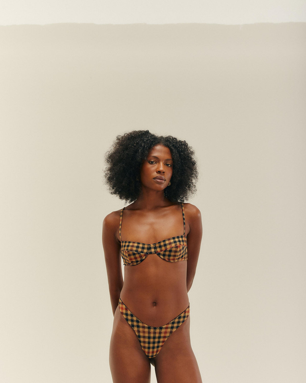 TOP VINTAGE IMPRIMÉ ÉCHECS LOOM