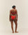 TINA TOP ROUGE AJUSTABLE SHIFT