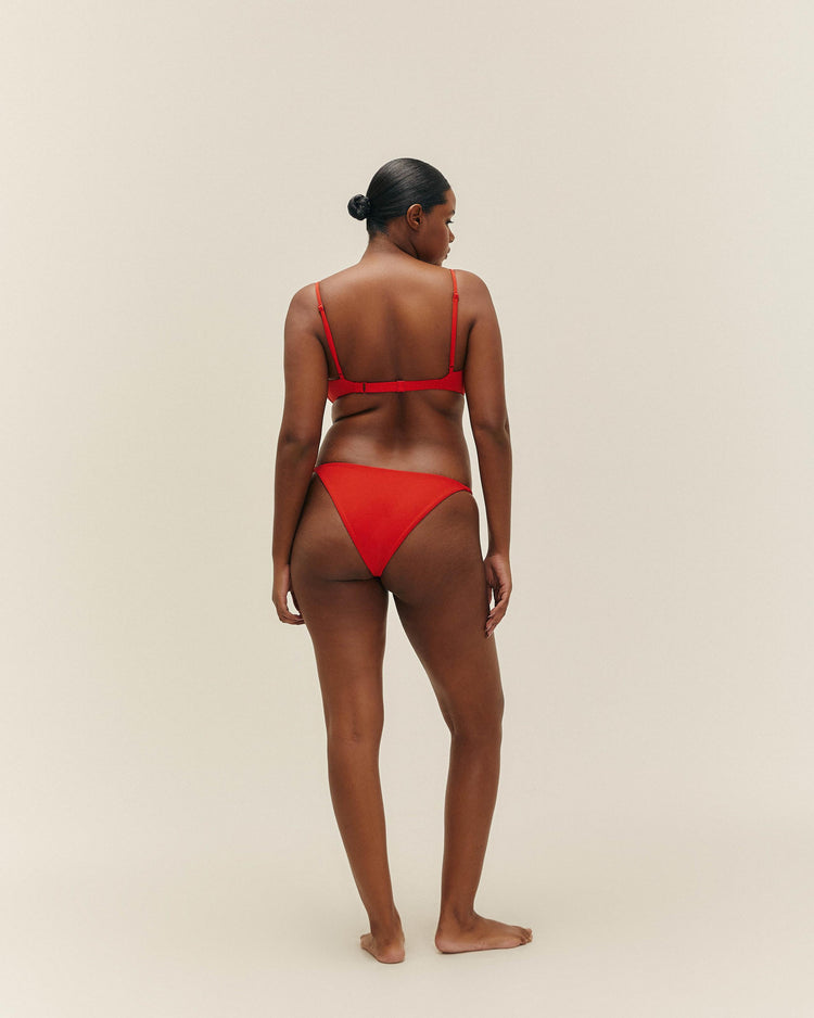 TINA TOP ROUGE AJUSTABLE SHIFT