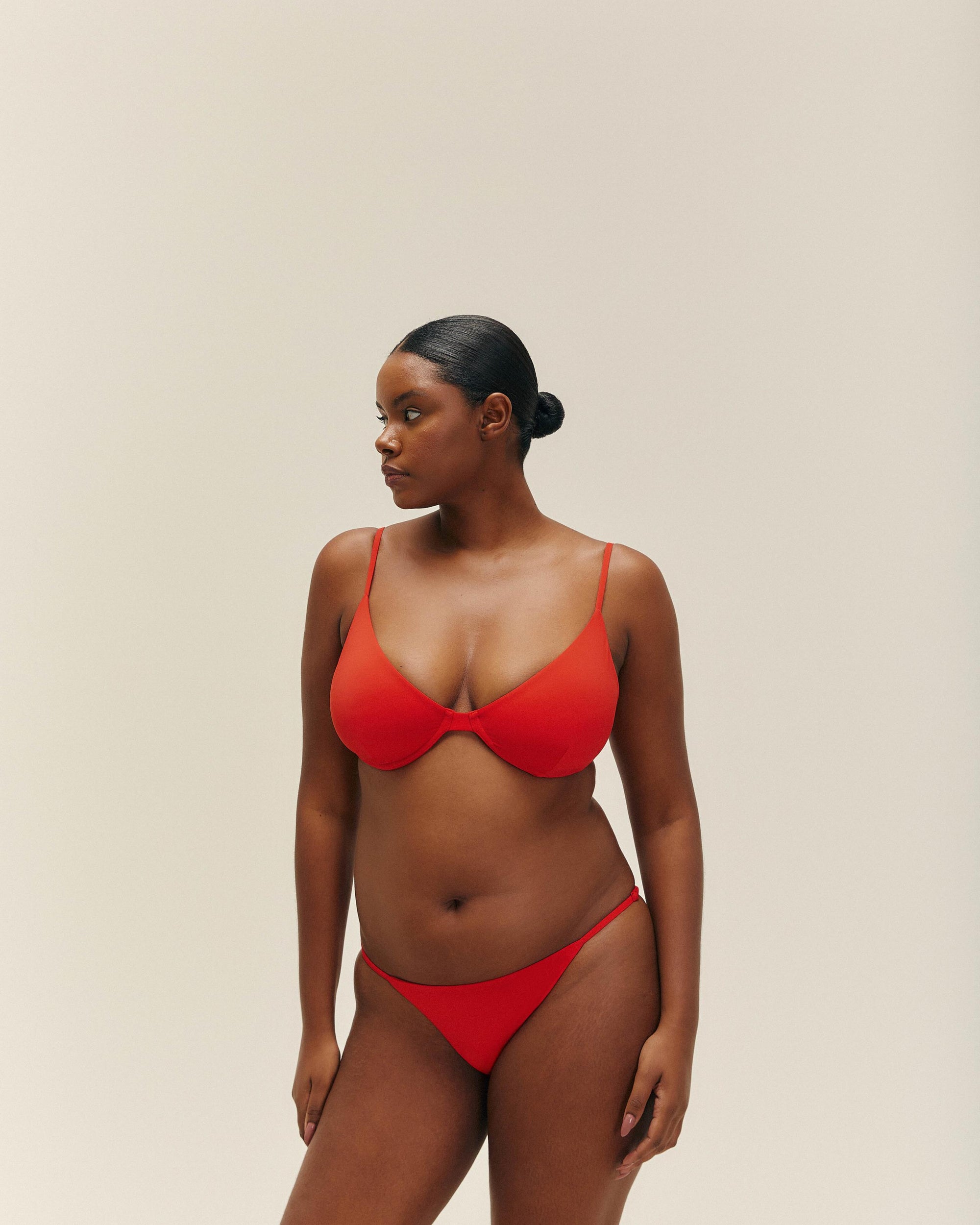TINA TOP ROUGE AJUSTABLE SHIFT