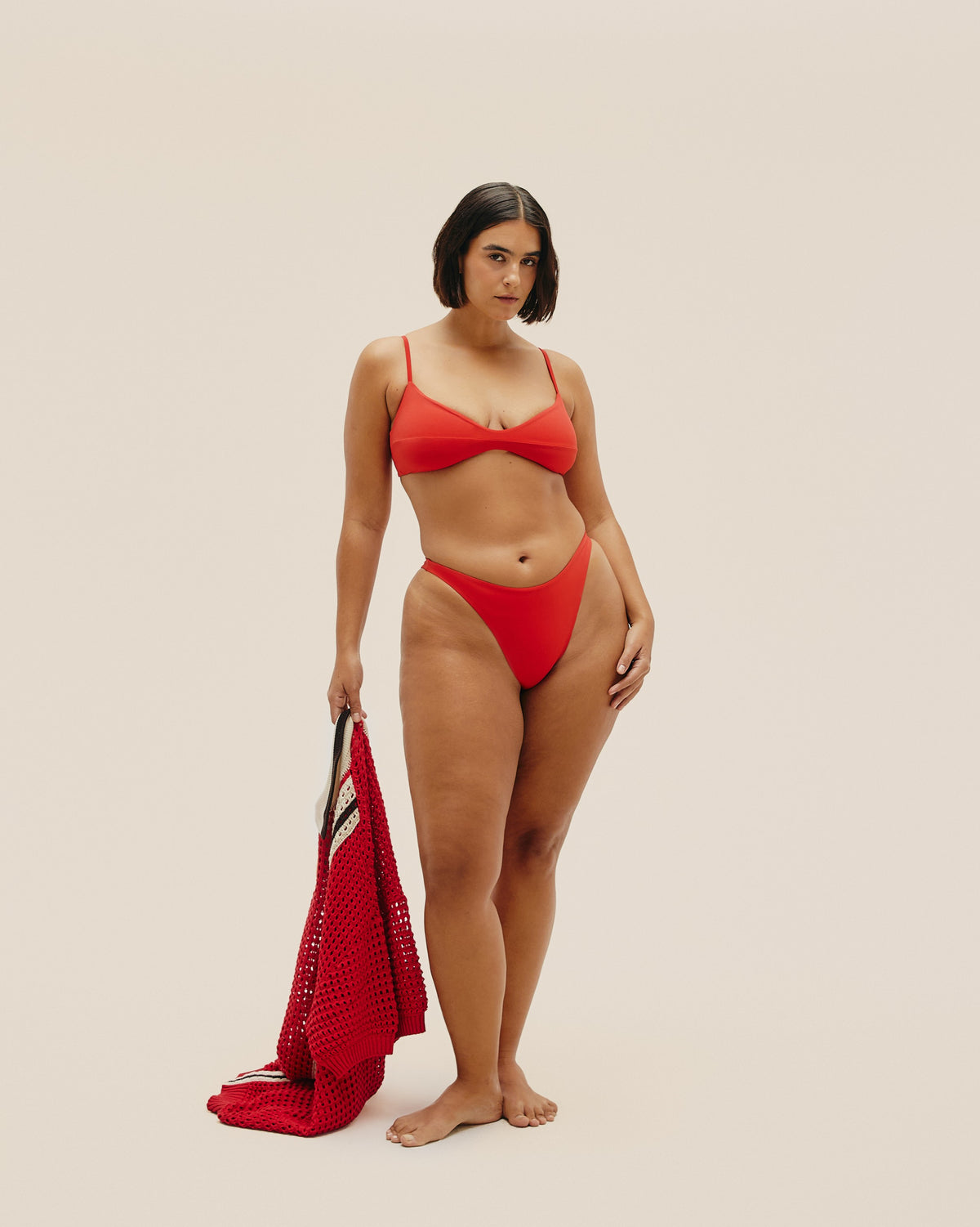 ADJUSTABLE MONICA TOP RED SHIFT