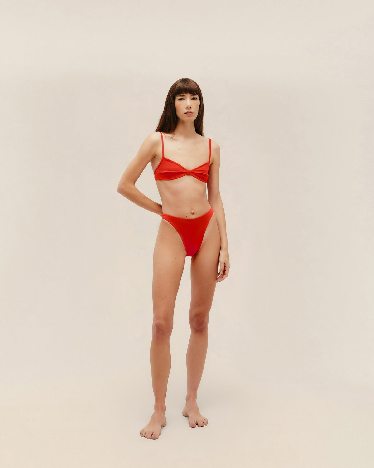 ADJUSTABLE MONICA TOP RED SHIFT