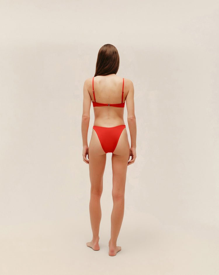 ADJUSTABLE MONICA TOP RED SHIFT