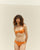 Haut vintage couleur abricot