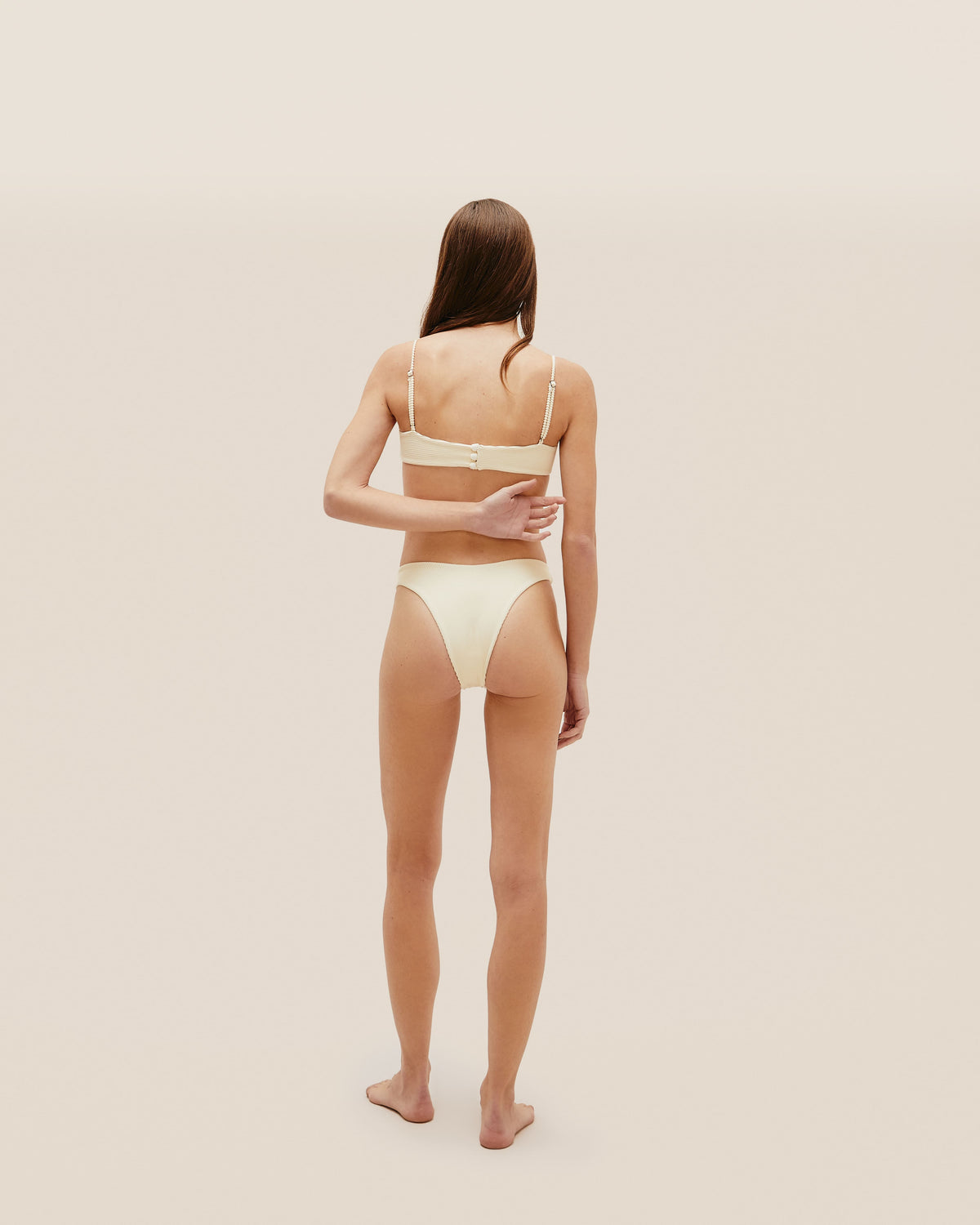 RIBBED AGATHA TOP WHITE CLAY